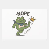 No Kings in America Frog No Kings Democracy Inpakpapier Vel (Voorkant 2)