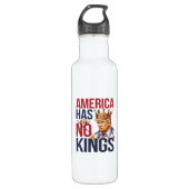No Kings In America Funny America Has No King Poli Waterfles (Voorkant)