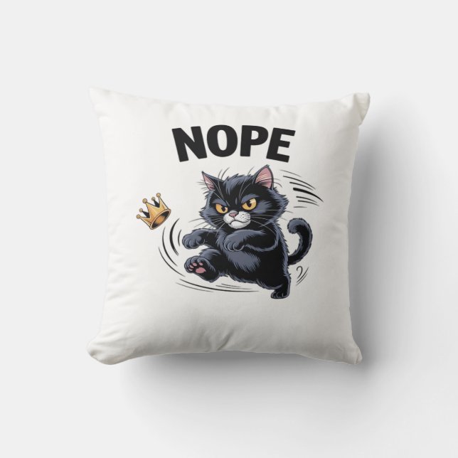 No Kings In America Funny Kicking Crown Classic Vi Kussen (Voorkant)