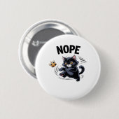 No Kings In America Funny Kicking Crown Classic Vi Ronde Button 5,7 Cm (Voorkant /achterkant)