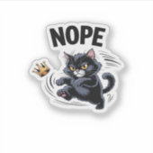 No Kings In America Funny Kicking Crown Classic Vi Sticker (Voorkant)