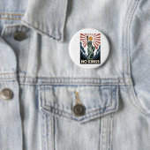 No Kings In America Liberity Status USA Democrats Ronde Button 5,7 Cm (In situ)