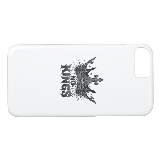 No Kings In America Minimal Clean Case-Mate iPhone Case (Achterkant (Horizontaal))