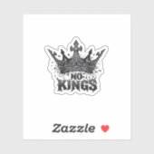 No Kings In America Minimal Clean Sticker (Vel)