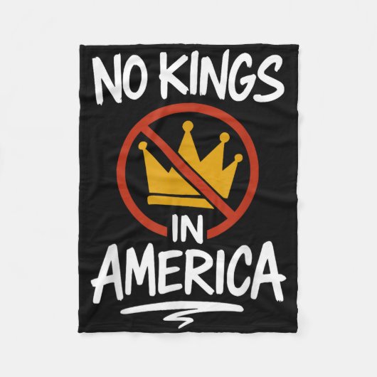 No Kings In America No Crown  Fleece Deken (Voorkant)