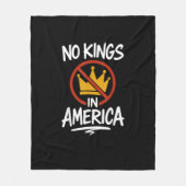 No Kings In America No Crown Minimal Clean Fleece Deken (Voorkant)