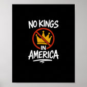 No Kings In America No Crown Minimal Clean Poster (Voorkant)