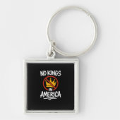 No Kings In America No Crown Minimal Clean Sleutelhanger (Voorkant)