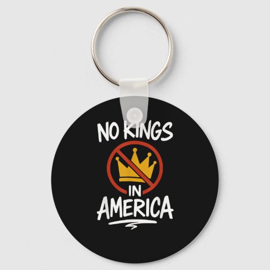 No Kings In America No Crown Minimal Clean Sleutelhanger (Voorkant)