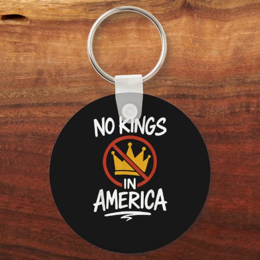 No Kings In America No Crown Minimal Clean Sleutelhanger (Voorkant)