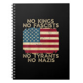 No Kings In America No Fascists We The People Poli Notitieboek (Voorkant)