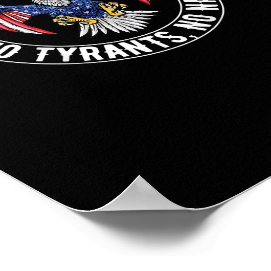 No Kings In America No Fascists We The People Poli Poster (Hoek)