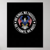 No Kings In America No Fascists We The People Poli Poster (Voorkant)