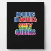 No Kings In America Only Queens Funny Queer Gay Pr Fotoplaat (Voorkant)
