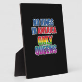 No Kings In America Only Queens Funny Queer Gay Pr Fotoplaat (Zijkant)