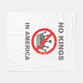 No Kings In America Patriotic Casual Fleece Deken (Voorkant (Horizontaal))