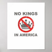 No Kings In America Patriotic Casual Poster (Voorkant)
