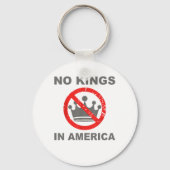 No Kings In America Patriotic Casual Sleutelhanger (Voorkant)