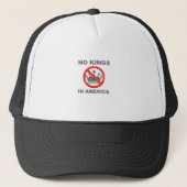 No Kings In America Patriotic Casual Trucker Pet (Voorkant)