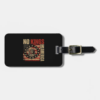 No Kings In America Patriotic Grunge Classic Vinta Bagagelabel