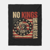 No Kings In America Patriotic Grunge Classic Vinta Fleece Deken (Voorkant)