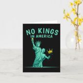 No Kings In America _ Patriotic Litical Design  Kaart (Gele Bloem)