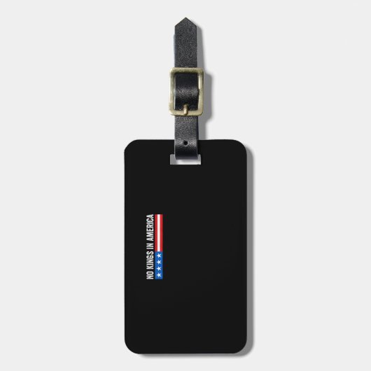 No Kings In America Patriotic Style Bagagelabel (Voorkant verticaal)