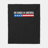 No Kings In America Patriotic Style Fleece Deken (Voorkant)