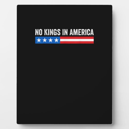 No Kings In America Patriotic Style Fotoplaat (Voorkant)