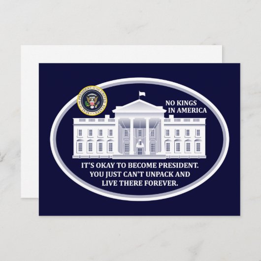 No Kings in America Postcards Briefkaart (Voorkant / Achterkant)