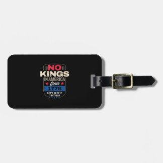 No Kings In America Retro Classic Bagagelabel