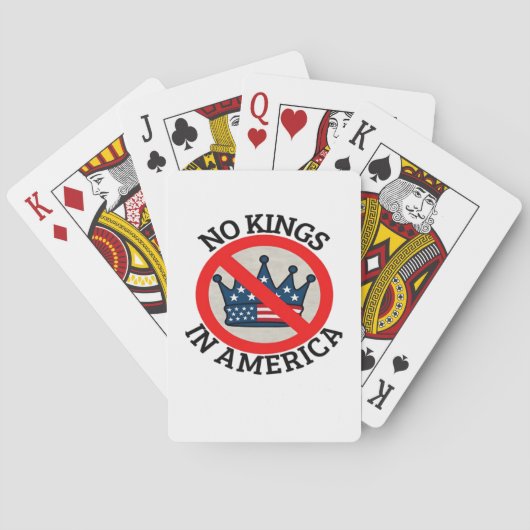 No Kings In America Retro Classic Pokerkaarten (Achterkant)