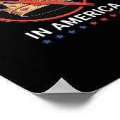 No Kings In America Retro Classic Poster (Hoek)