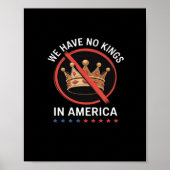 No Kings In America Retro Classic Poster (Voorkant)