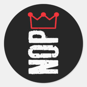 No Kings in America Shirt Nope Politieke Shirt Man Ronde Sticker