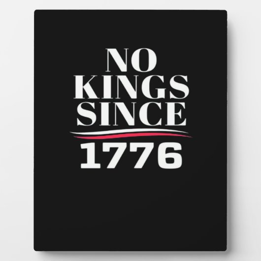No Kings In America Since 1776 #1 Classic Fotoplaat (Voorkant)
