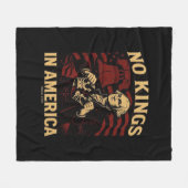 No Kings In America Since 1776 Anti-Donald Trumpp Fleece Deken (Voorkant (Horizontaal))
