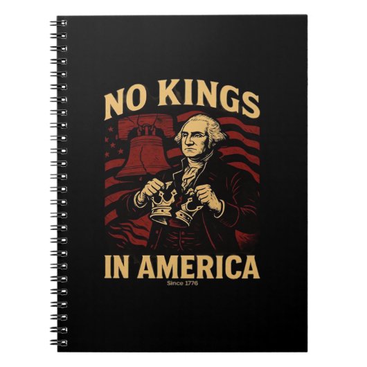No Kings In America Since 1776 Anti-Donald Trumpp Notitieboek (Voorkant)