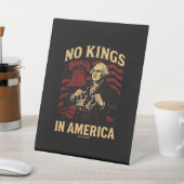 No Kings In America Since 1776 Anti-Donald Trumpp Reclamebord Met Voetstuk (Insitu)