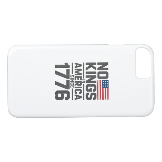 No Kings In America Since 1776 Creative Design Case-Mate iPhone Case (Achterkant (Horizontaal))