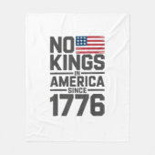 No Kings In America Since 1776 Creative Design Fleece Deken (Voorkant)