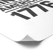 No Kings In America Since 1776 Creative Design Poster (Hoek)