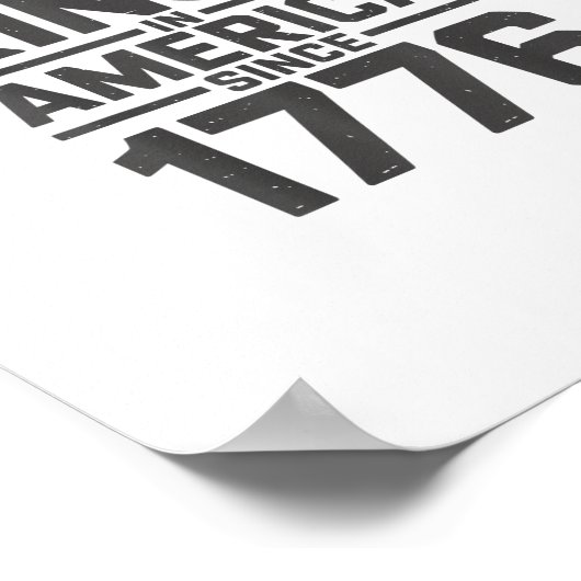 No Kings In America Since 1776 Creative Design Poster (Hoek)