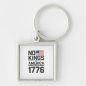 No Kings In America Since 1776 Creative Design Sleutelhanger (Voorkant)
