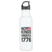 No Kings In America Since 1776 Creative Design Waterfles (Voorkant)