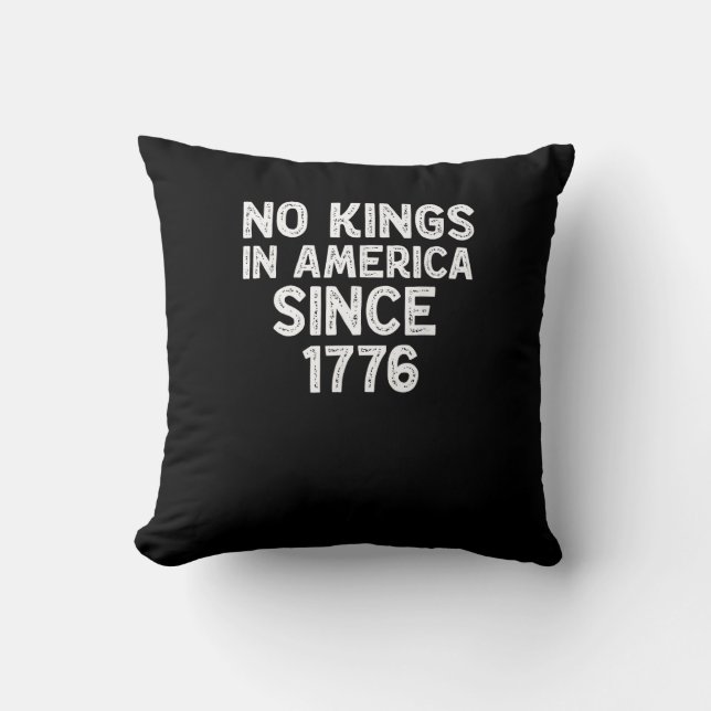 No Kings In America Since 1776 Democrats Patriotic Kussen (Voorkant)