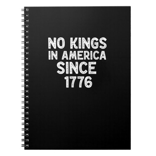 No Kings In America Since 1776 Democrats Patriotic Notitieboek (Voorkant)