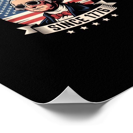 No Kings In America Since 1776 Design Poster (Hoek)