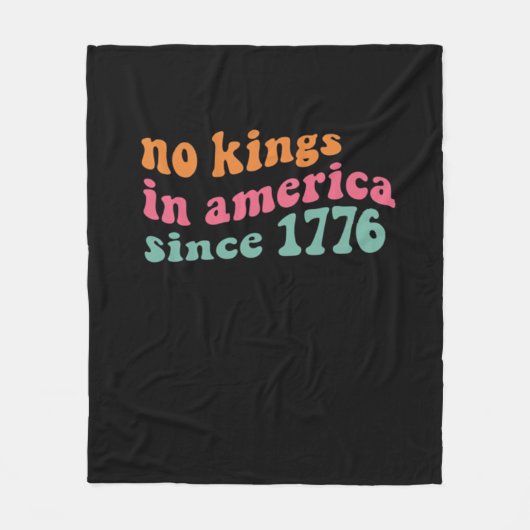 No Kings In America Since 1776 Freedom Classic Fleece Deken (Voorkant)