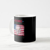 No Kings In America Since 1776 Freedom Creative De Koffiemok (Voorkant links)